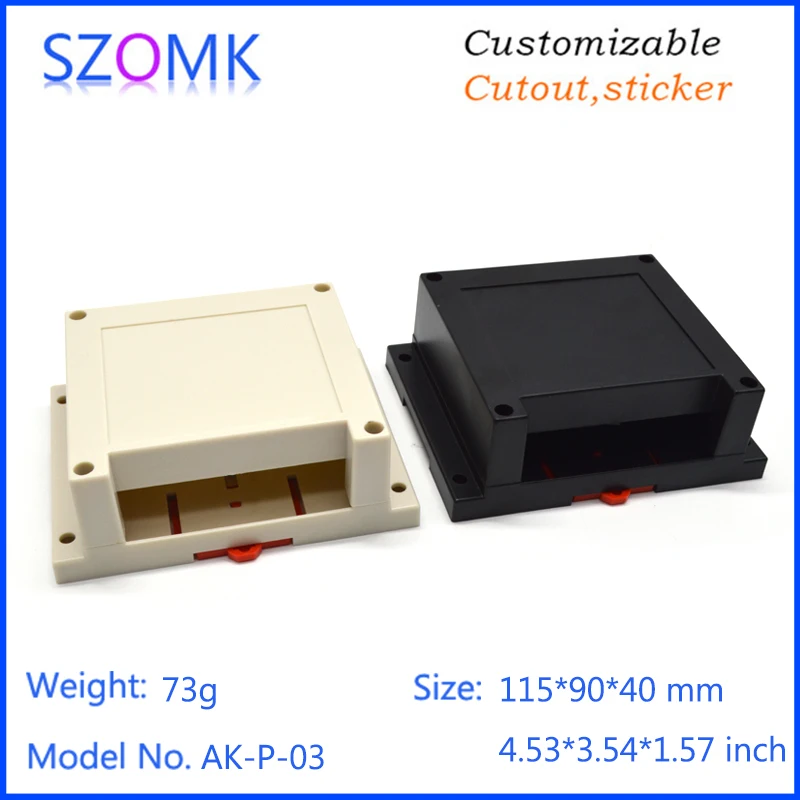 szomk plastic din rail enclosure electronics box PLC instruement plastic housing case plastic junction box (11)