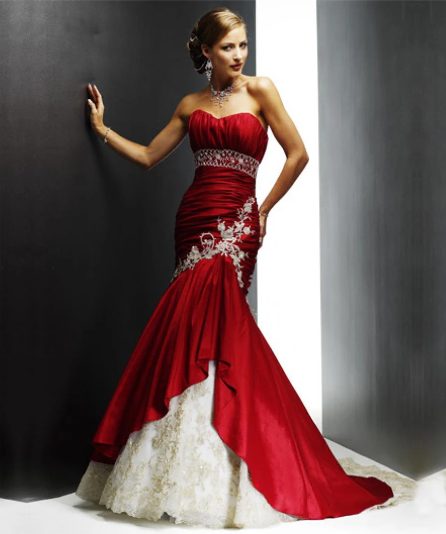 White and red dress pictures White and red dress pictures