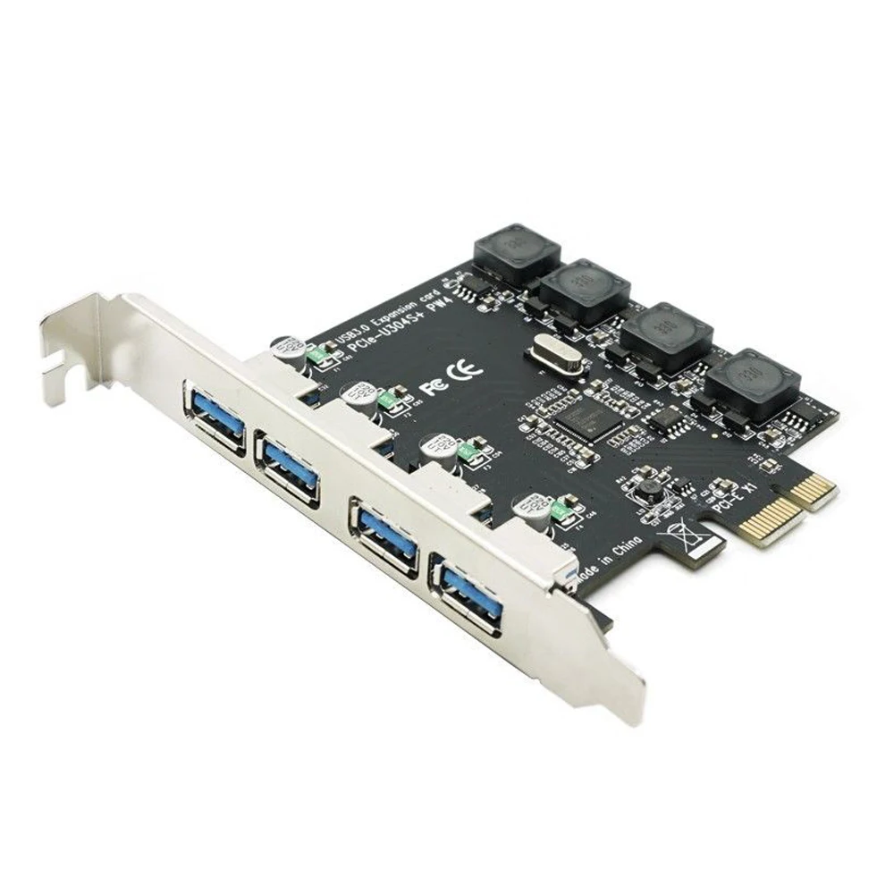 Maikou PCI Express 4 USB 3,0 PCI-E к внешнему 4-портовому USB3.0 карточному преобразователю