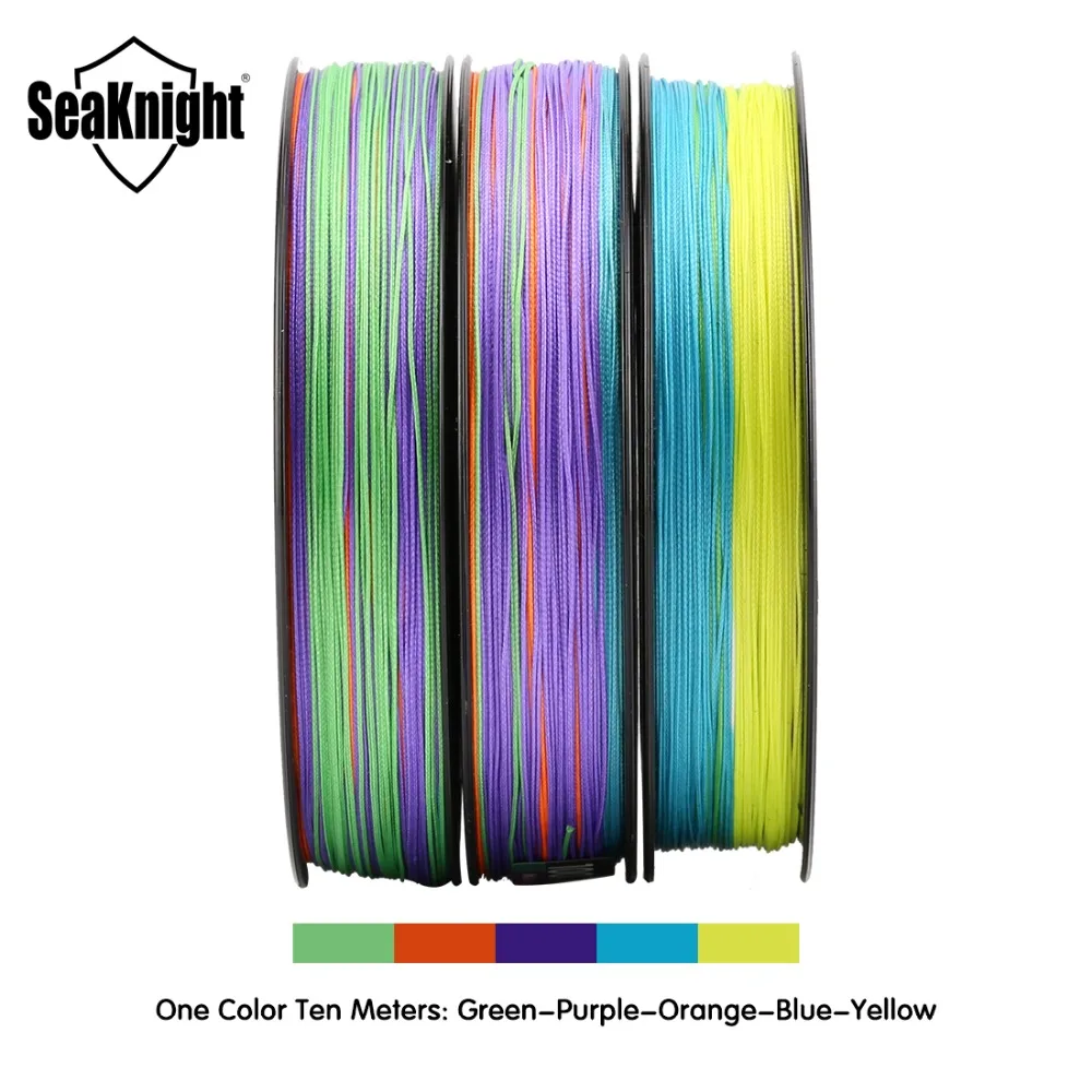 SeaKnight MONSTER W8 леска 150 м 300 м 500 м плетеная 8 нитей многоцветная многонитевая полиэтиленовая леска 20 30 40 80 100LB