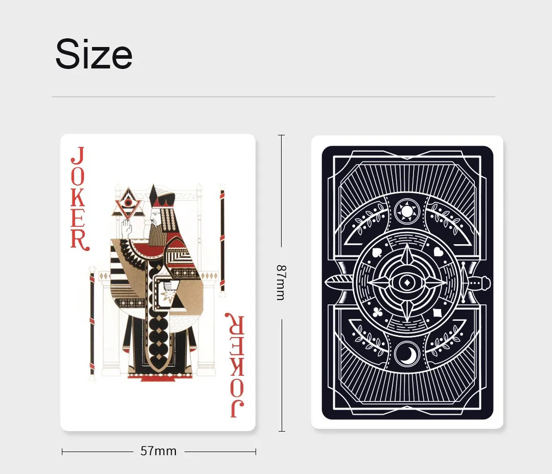 54 шт. Xiaomi Mijia покер игральные карты набор классические пластиковые Волшебные прочные 57 мм * 87 мм карты для игр