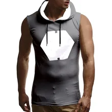Мужская жилетка с капюшоном летняя полосатая сплайсинговая майка для занятий бодибилдингом без рукавов с капюшоном майка для мужчин спортивная рубашка для мышц camiseta tirantes