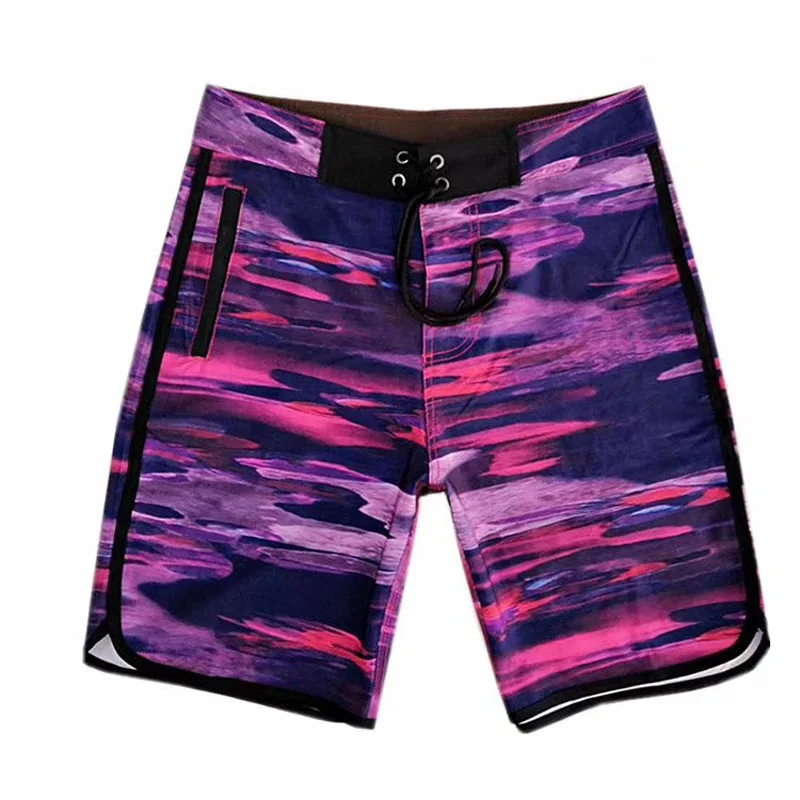 Мужские пляжные шорты для серфинга, пляжные эластичные плавательные шорты для пляжа, пляжные спортивные шорты, мужские плавки - Цвет: 47-Gray
