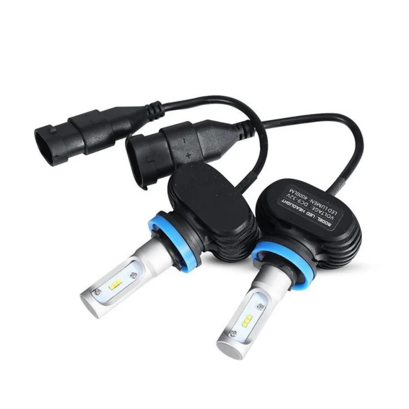 

2Pcs/set 9005/HB3 9006/HB4 H4 H7 Led Car Bulbs 6500K White CSP Chips 50W Auto LED Headlight Kits Fan-less H11 Fog Lamps All-in-1