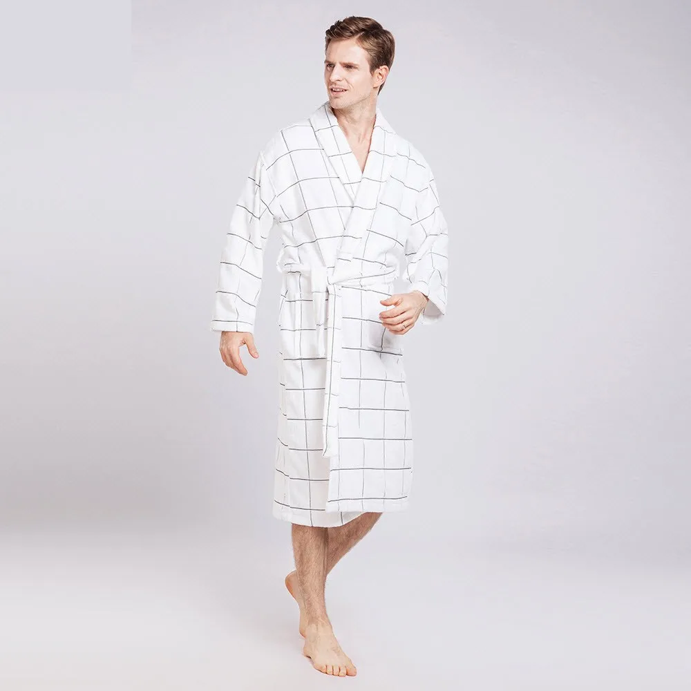 Women\'s Mid-Calf Cotton Sleep Lounge Robes RBS-D RB17 2