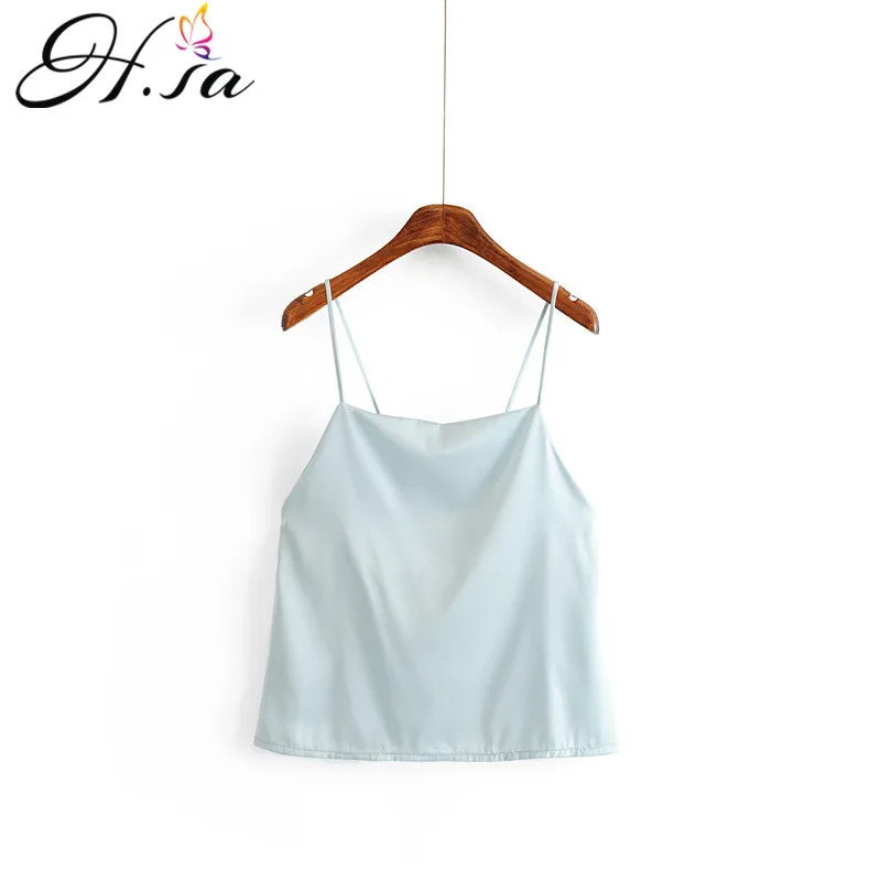 

H.SA Women Summer Blouses Sexy Backless Tops Short Blusa and Tops Sleeveless Summer Cool Yellow Chic Tops Bralett Blouse Shirt