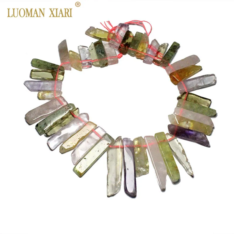 

Wholesale Irregular Strip-type 4-45mm 100% Natural Stone Beads For Jewelry Making Amethysts Crystal Onyx DIY Bracelet Necklace