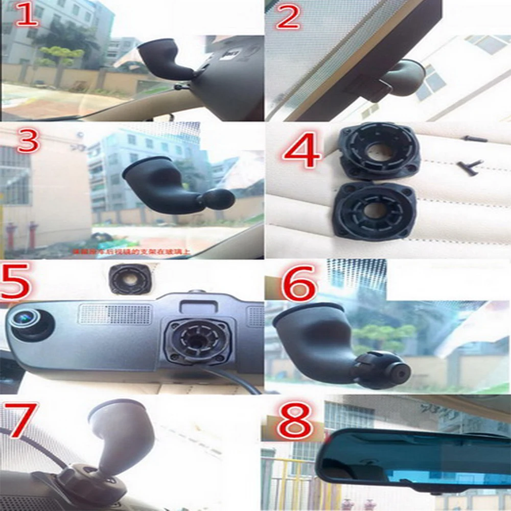 Держатели камер Универсальный Автомобильный видеорегистратор DVR кронштейн для зеркала держатель видеокамеры адаптер тире