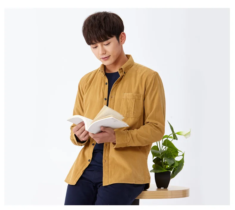 corduroy wine shirt khaki 07