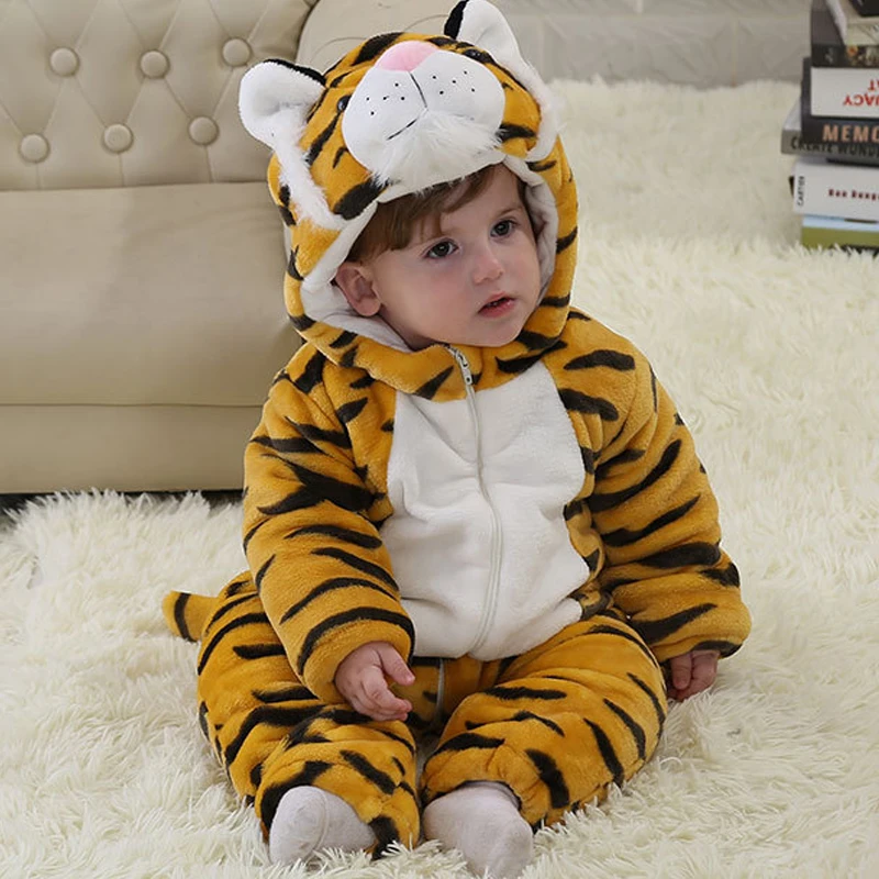 Baby Jumpsuits Winter Spring Baby Clothing Cartoon Animal Rompers