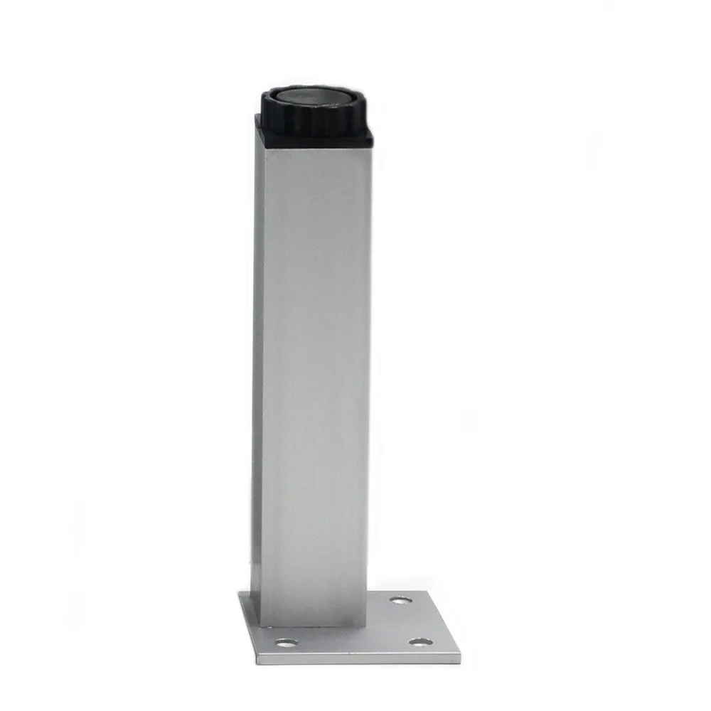 

4pcs 30cm Furniture Legs Cabinet Feet Aluminum Metal Table Adjustable Square Base with Screws