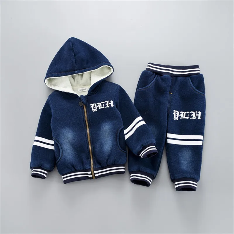 boys clothing 2018 winter new thick woolen kid suit children baby