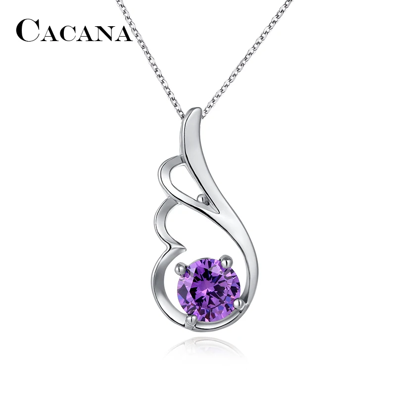 CACANA Pendant Necklaces For Women Trendy Delicate Gift Fashion Design Metal Link Chain Long Necklace Hot Wholesale N87