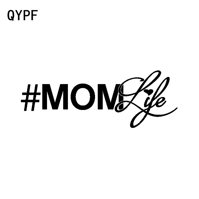 

QYPF 15.4CM*5.6CM Fashion #Mom Life Vinyl Car Window Sticker Decal Decor Accessories C15-2880
