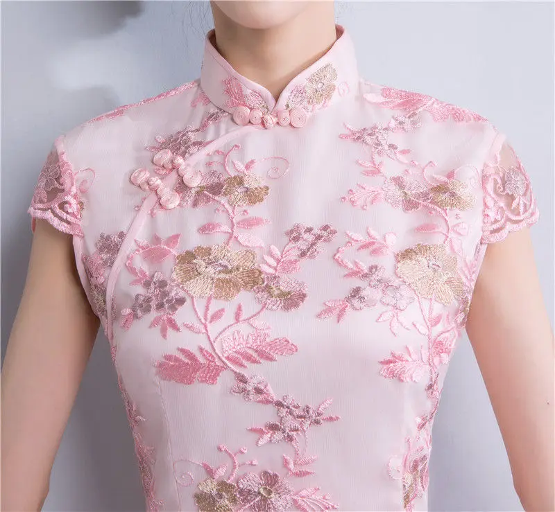 Шанхай история мода лето по колено Cheongsam новое поступление китайский Стиль Женские район платье тонкий Qipao Vestido