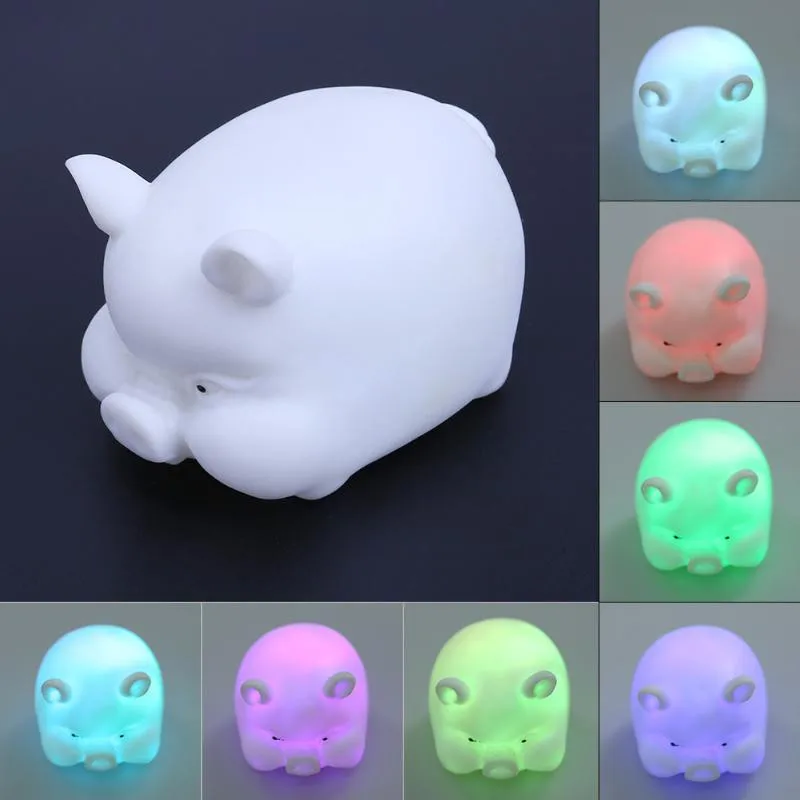 

Lovely Pig Shape LED Night Light Colorful Bedside Lamp For Baby Bedroom Sleep Lighting Home Decor Night Lamp Kids Toy Gift