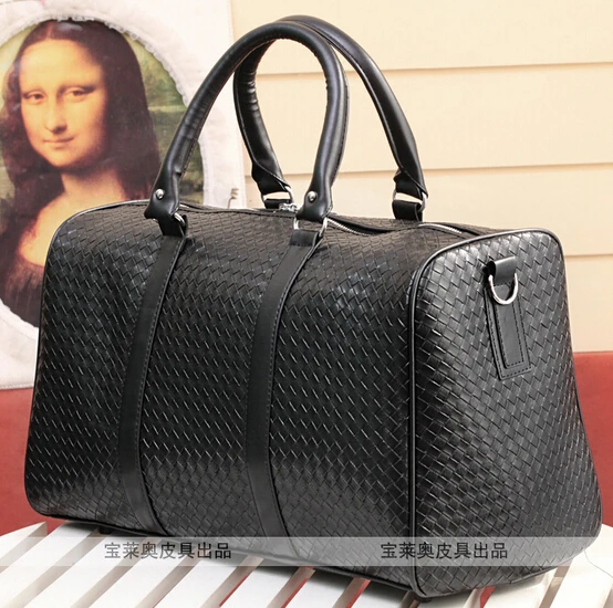 Us 37 49 New Mens Pu Leather Travel Bag Fashion Women Luggage Bags Vintage Overnight Traveling Weekender Tb00014 In