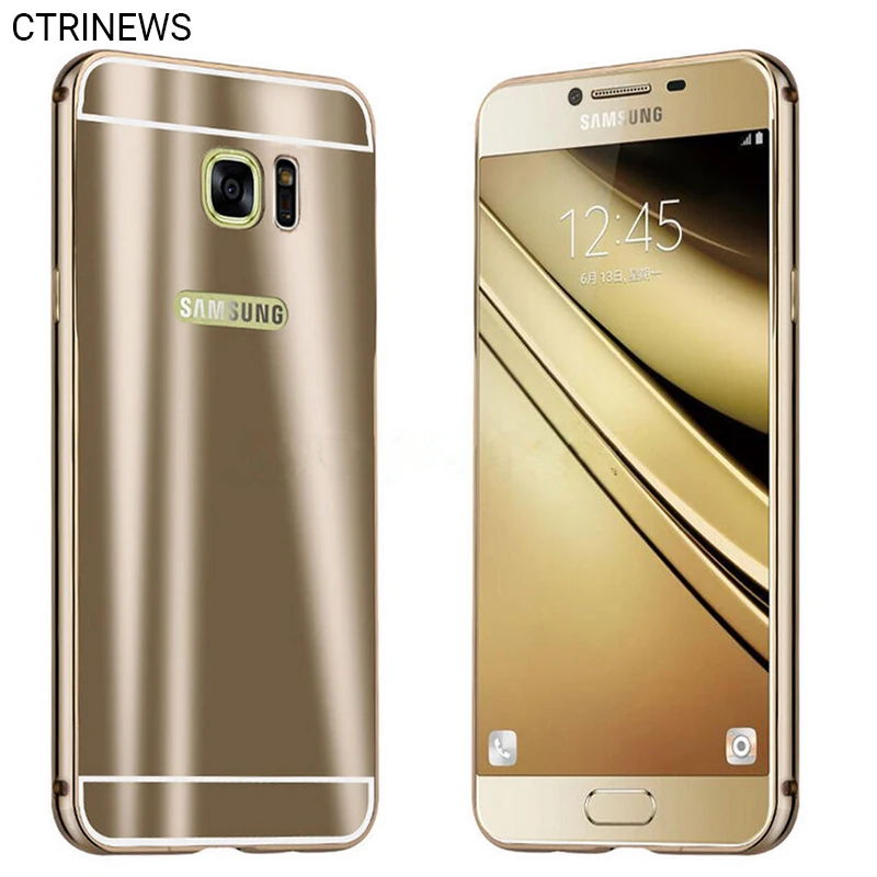 Цена за Чехол для Samsung Galaxy S7 край S7 Роскошные Алюминий металлический бампер Рамки + зеркало ПК задняя крышка для Samsung Galaxy C5 C7 чехол для телефона Цена за Чехол для Samsung Galaxy S7 край S7 Роскошные Алюминий металлический бампер Рамки + зеркало ПК задняя крышка для Samsung Galaxy C5 C7 чехол для телефона