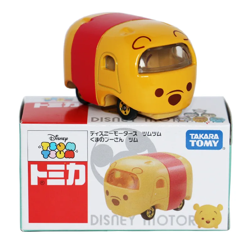 Игрушки Диснея милые мини Tomica Tomy ЦУМ Kawaii мультфильм Фильмы Винни 1: 64 автомобили