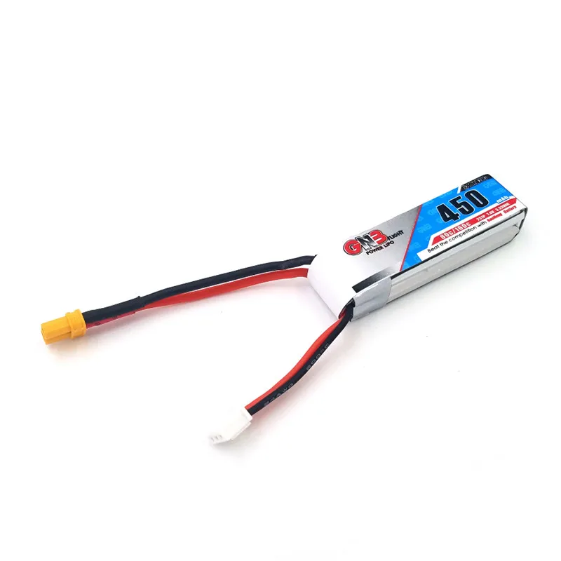 2 шт. Gaoneng GNB 7,4 V 2S 450MAH 80C Lipo батарея JST XT30 разъем для мини Бесщеточный FPV Racing Cine Whoop BetaFPV Дрон Квадрокоптер