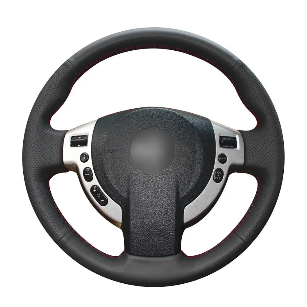 

Hand-stitched Black Artificial Leather Car Steering Wheel Cover for Nissan Qashqai 2007-2013 Rogue 2008-2013 X-Trail 2008-2013