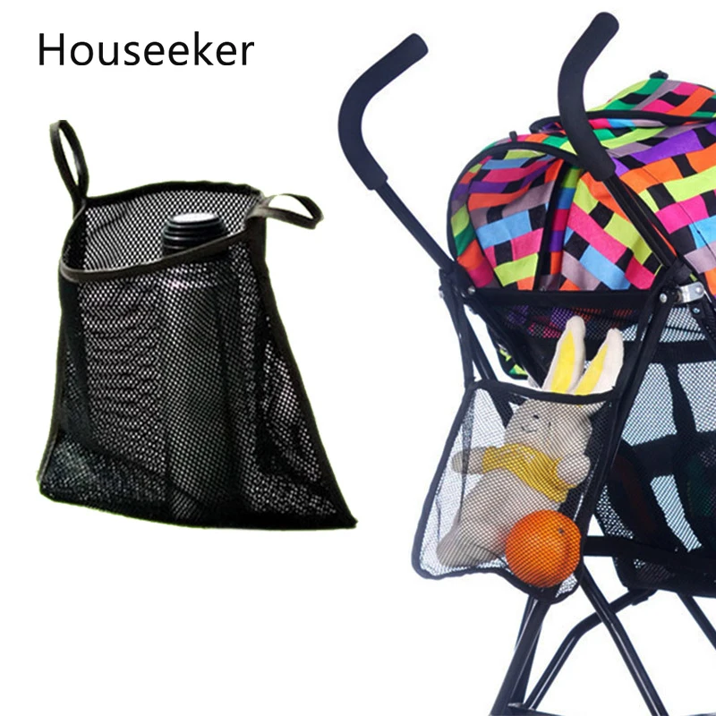 

Baby Stroller Pram Hanging Bags Baby Stroller Mesh Bag Umbrella Car Strollers Accessories baby arabasi