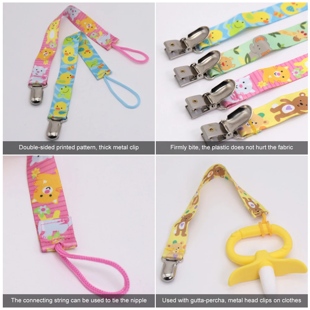New Baby Pacifier Clip Pacifier Chain Dummy Clip Nipple Holder For Nipples Children Pacifier Clips Soother Holder