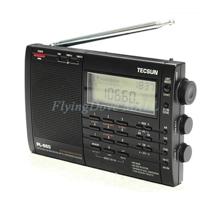TECSUN PL-660 радио-приемник SSB VHF AIR Band Радио ресивер FM-/MW/SW/LW радио многодиапазонный двойной преобразования TECSUN PL660 Y4133A