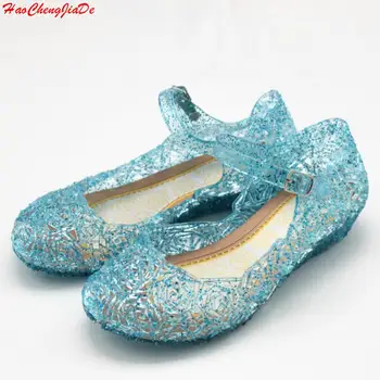 

2018 baby shoes girls sandals anna&elsa Kids baby shoes elsa princess and cosplay shoes party and Comfortable free shipping