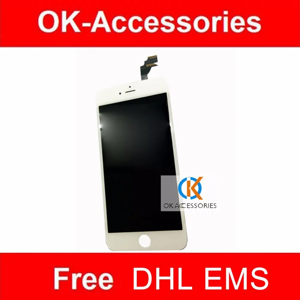 

5.5 Inch Black White Color For Iphone 6 Plus LCD Display+Touch Screen Digitizer Assembly 100% Tested 5PCS/Lot