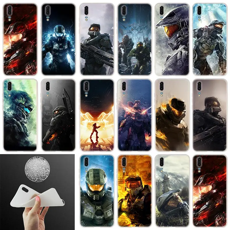 

Halo Soft Silicone Phone Case For Huawei P30 P20 P30Pro P10 P9 P8 Lite 2017 P samrt 2019 Plus Cover