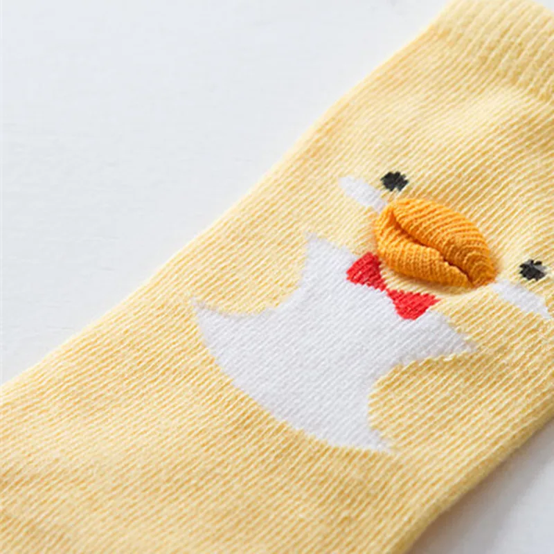 Cute Soft Cotton Kawaii Girls Boys Sock Duck Penguin Design Catoon Pattern Kids Socks Baby Long Socks cotton socks cartoon socks children socks