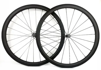 

700C 38mm depth 25mm width Road carbon wheels clincher/tubular carbon wheelset with Novatec AS61CB/FS62CB,3k matte finish