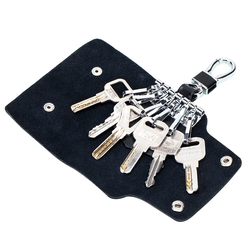 

High Quality Minimalist Key Wallets 2019 New Arrivals Unisex Universal House Key Pouch with 6 Keychains Women & Men Housekeepers