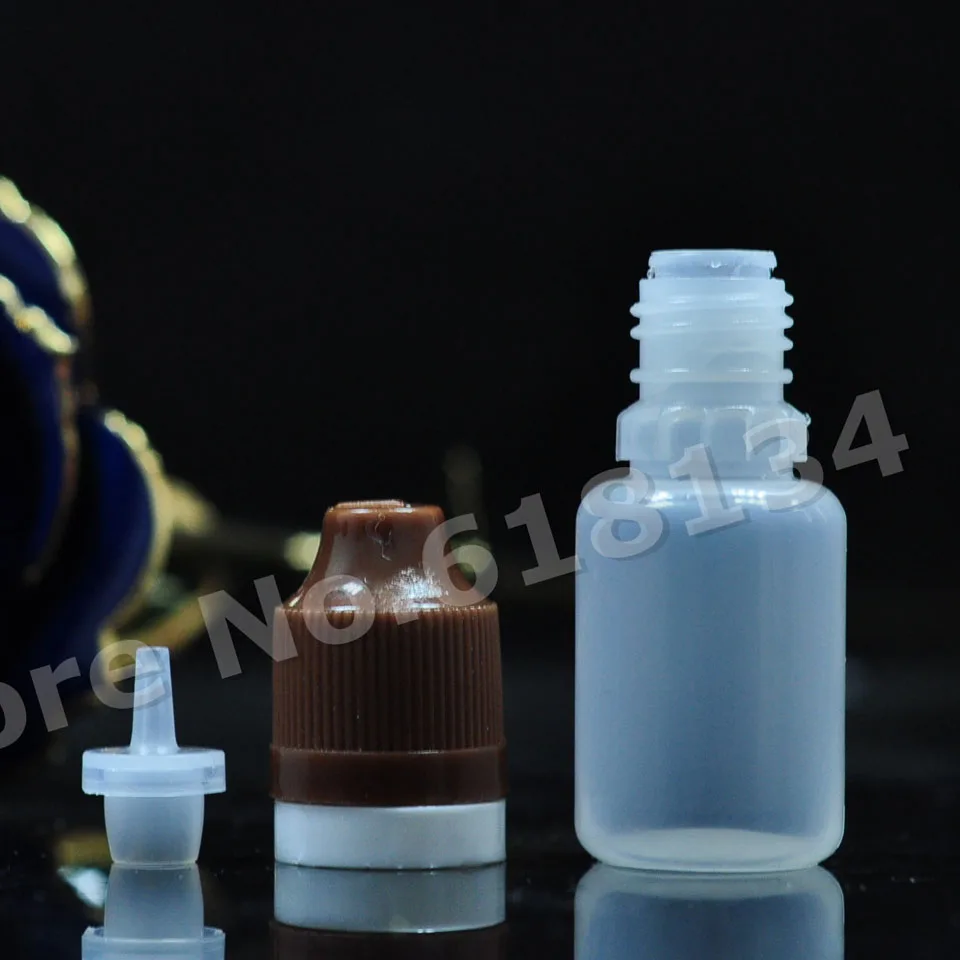 

2500pcs 10ml PE bottle with CRC tamper evident cap, 10 ml bottle with dropper wholesale