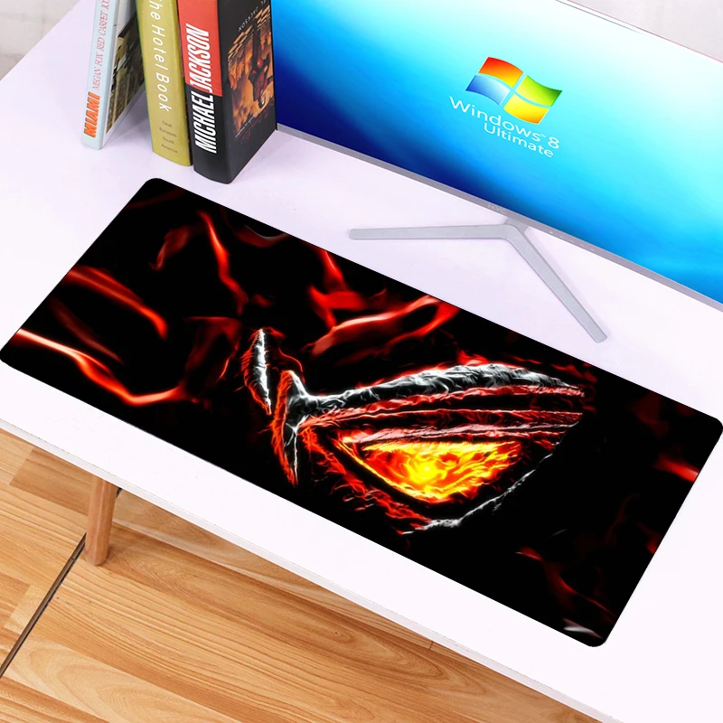 Skup 70x30cm podkładka pod mysz gamingową duża oczy ASUS podkład na biurko zabezpieczona krawędź republika graczy moda podkładka pod mysz na notatnik biurowy