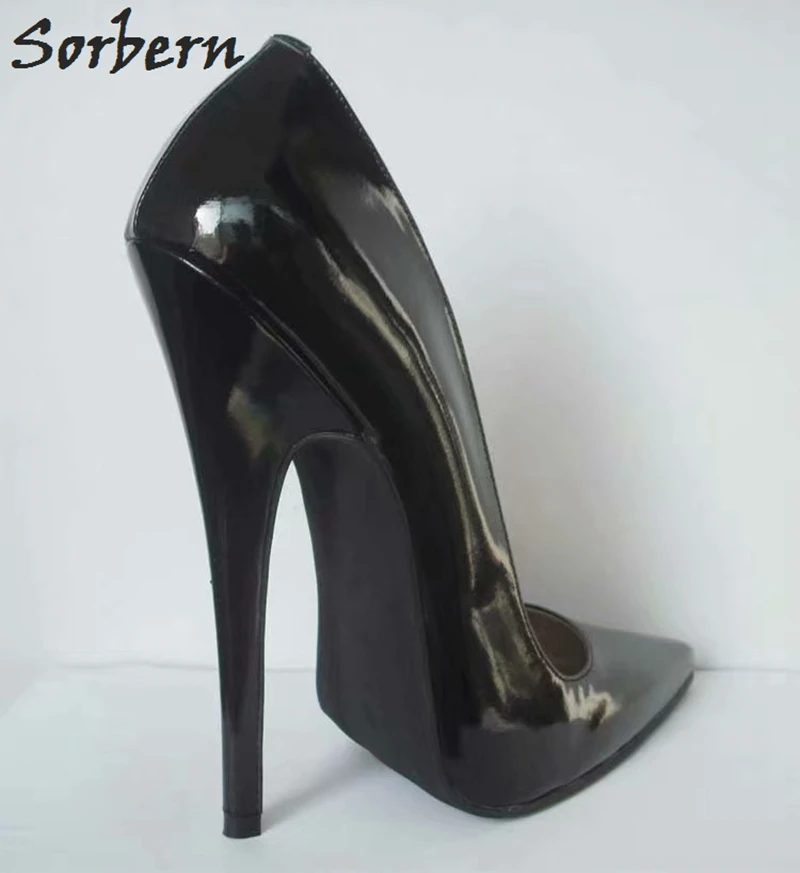 Sorbern/пикантные туфли-лодочки на высоком каблуке 16 см женские туфли на каблуке без застежки для стриптиза женские туфли на высоком каблуке размер 13