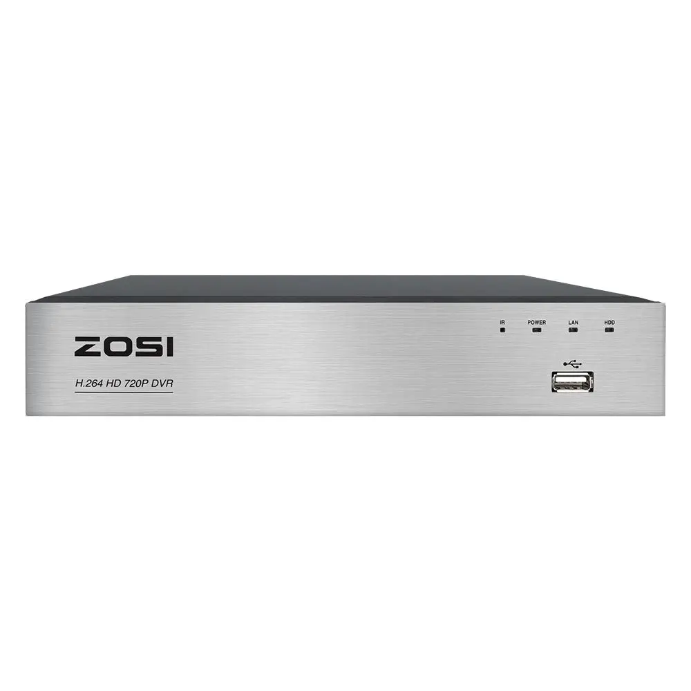  ZOSI 4 Channel AHD-720P DVRSecurity DVR Recorder with HDMIPlaybackInternet & Smartphone Remote Acce