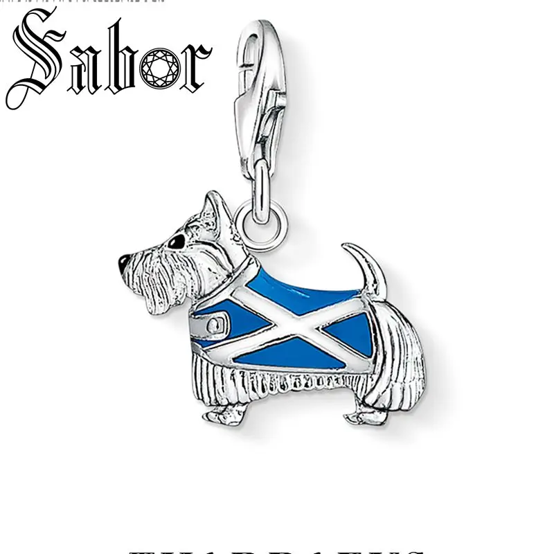 

Sterling Silver Westie Westy Dog Scotland Animal Pendant Charms fit Original Bracelets Necklace Jewelry Women Men Gift thomas