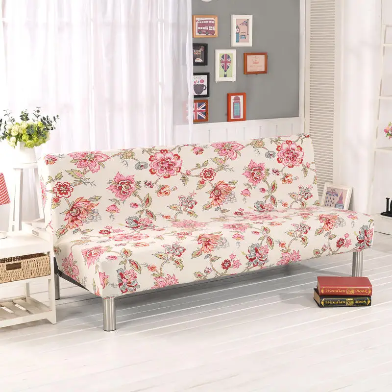 Цветочный принт, эластичный диван-кровать, Хлопковое полотенце на диван, Нескользящие Чехлы для дивана, кровати для гостиной - Цвет: colour2