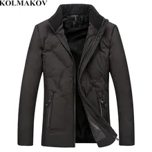 KOLMAKOV Мужская одежда, новинка, зимние мужские Умные повседневные парки, мужские куртки высокого качества, мужские классические короткие пальто, мужские XL-5XL