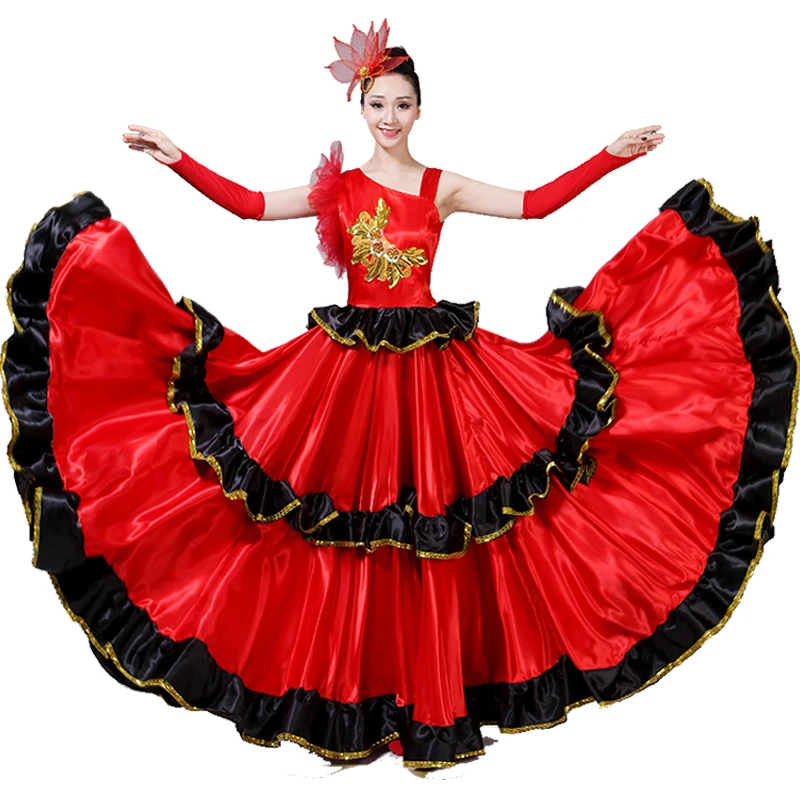 Zghhc Folklorico Tanzrock - Bunter Flamenco Rock Für Spanische Tänze