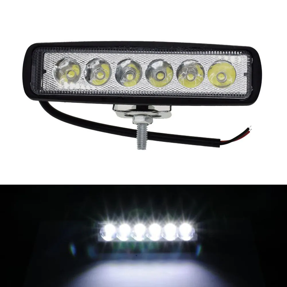 

18W 6 LED Work Light Bar Driving Lamp Fog Off High Brightness SUV Car Truck M8617