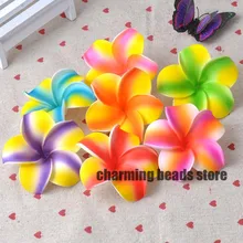 30 pçs plumeria hawaiian espuma frangipani flor artificial para decoração de festa de casamento 7cm cp0312