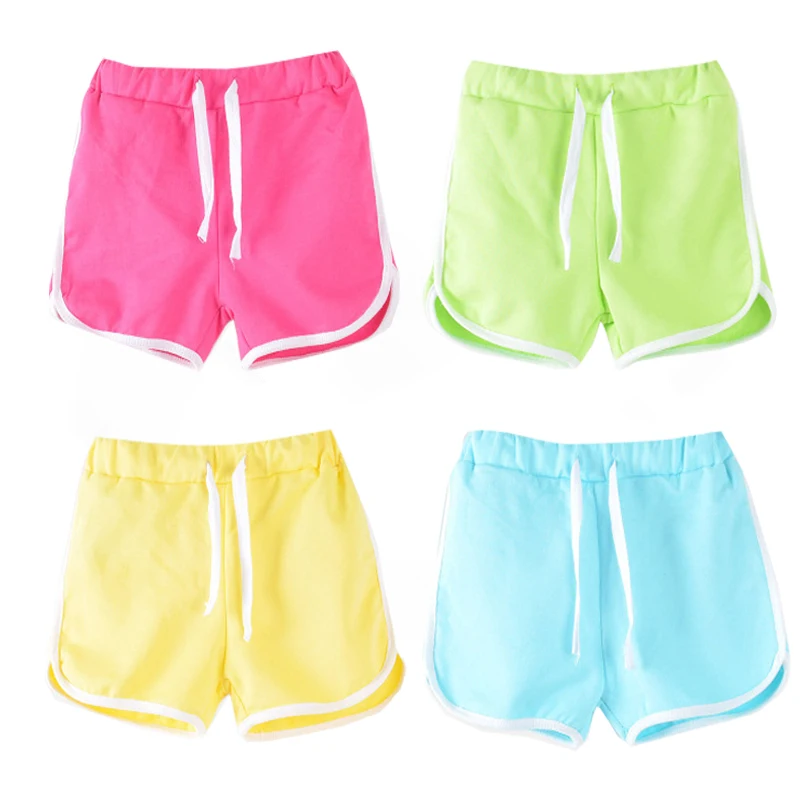

Hot Sale Summer Kids Clothing Children Cotton Girls Shorts Boys Beach Pant Shorts Boy Girl Baby Fashion Candy Color Pants Shorts