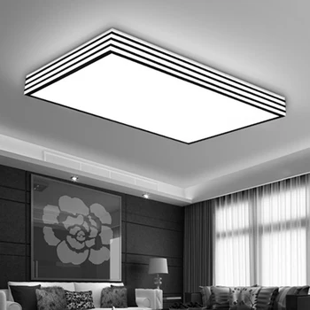 

Minimalist LED Ceiling chandelier Lamp for Living room Bedroom Kitchen luminaria led Black Acrylic Lampshade Ceiling Lamp
