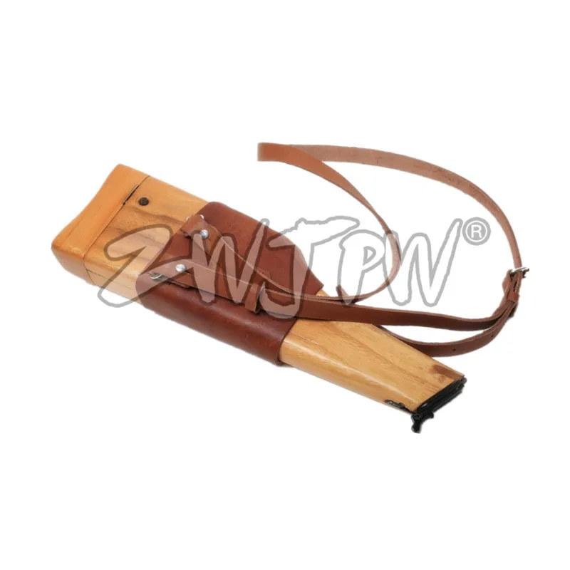 WW2 Army Mauser C96 деревянная кобура с кожаным ремешком охотничья CN.DE/103112|mauser c96|wood