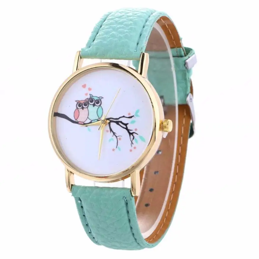 

Wome's FashionWind Animal Pattern Quartz Watch Leather Band Alloy Wrist Watches Ladies' Gifts Relogio Feminino Hot Sale HK&45