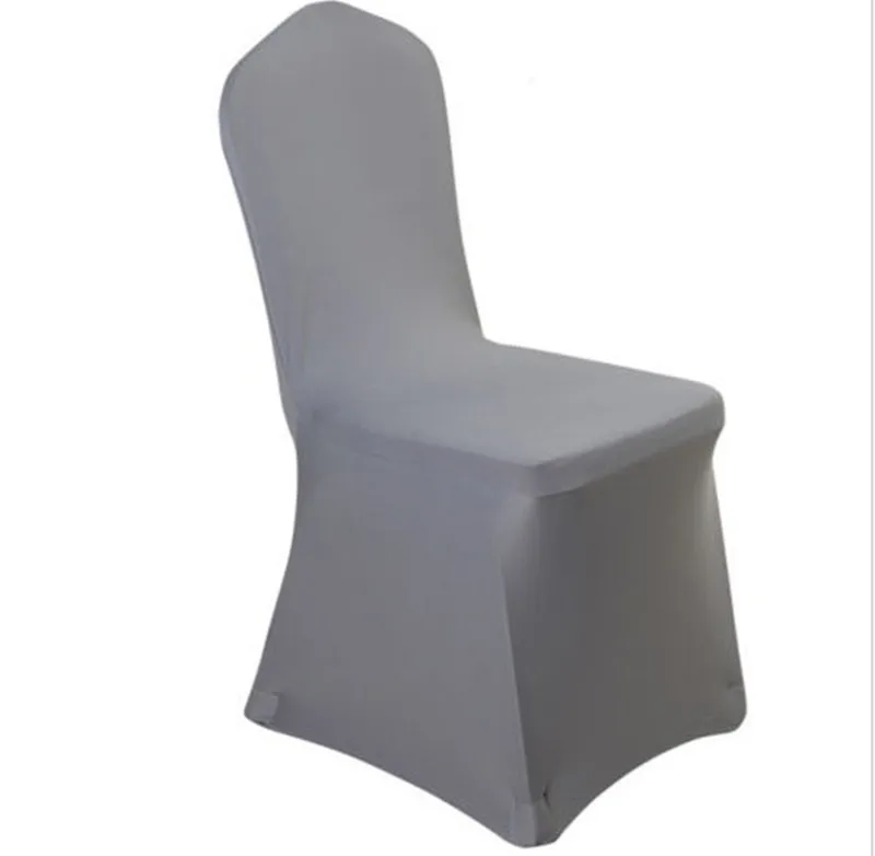Marious 50pcs Grey chair cover banquet spandex chair decoration free