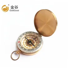 Металлический компас флип-светильник компас из чистой меди карманные часы компас